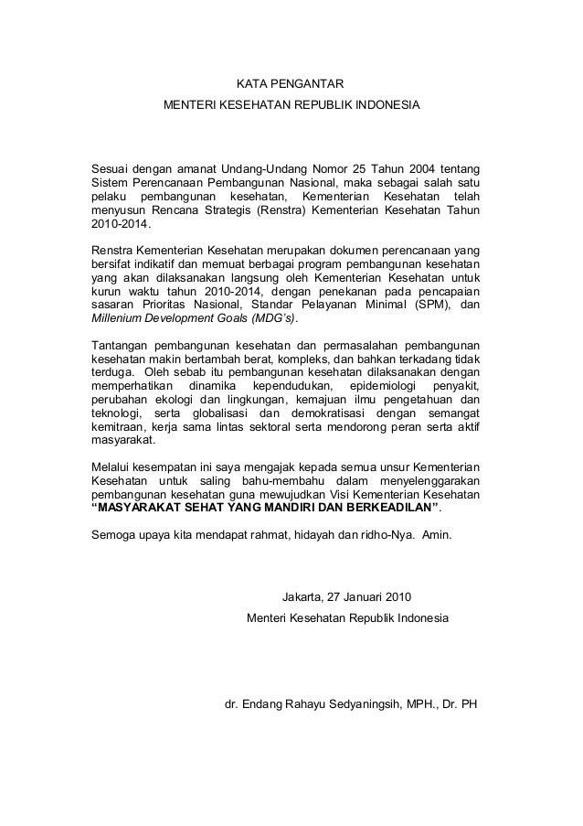 Renstra kemenkes 2020 2020 Renstra kemenkes 2020 2020