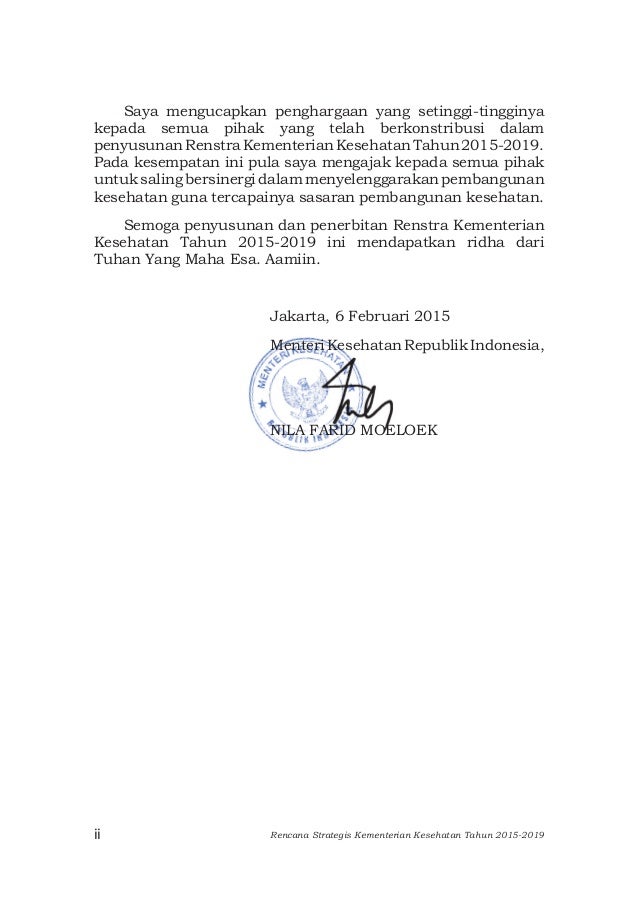 Renstra Kemenkes 2020 2020 Renstra Kemenkes 2020 2020