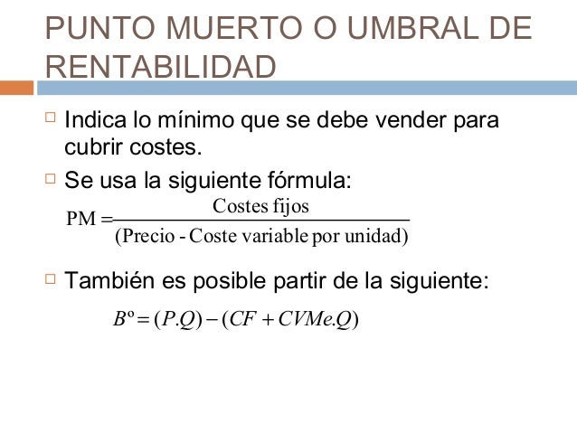 Rentabilidad del proyecto