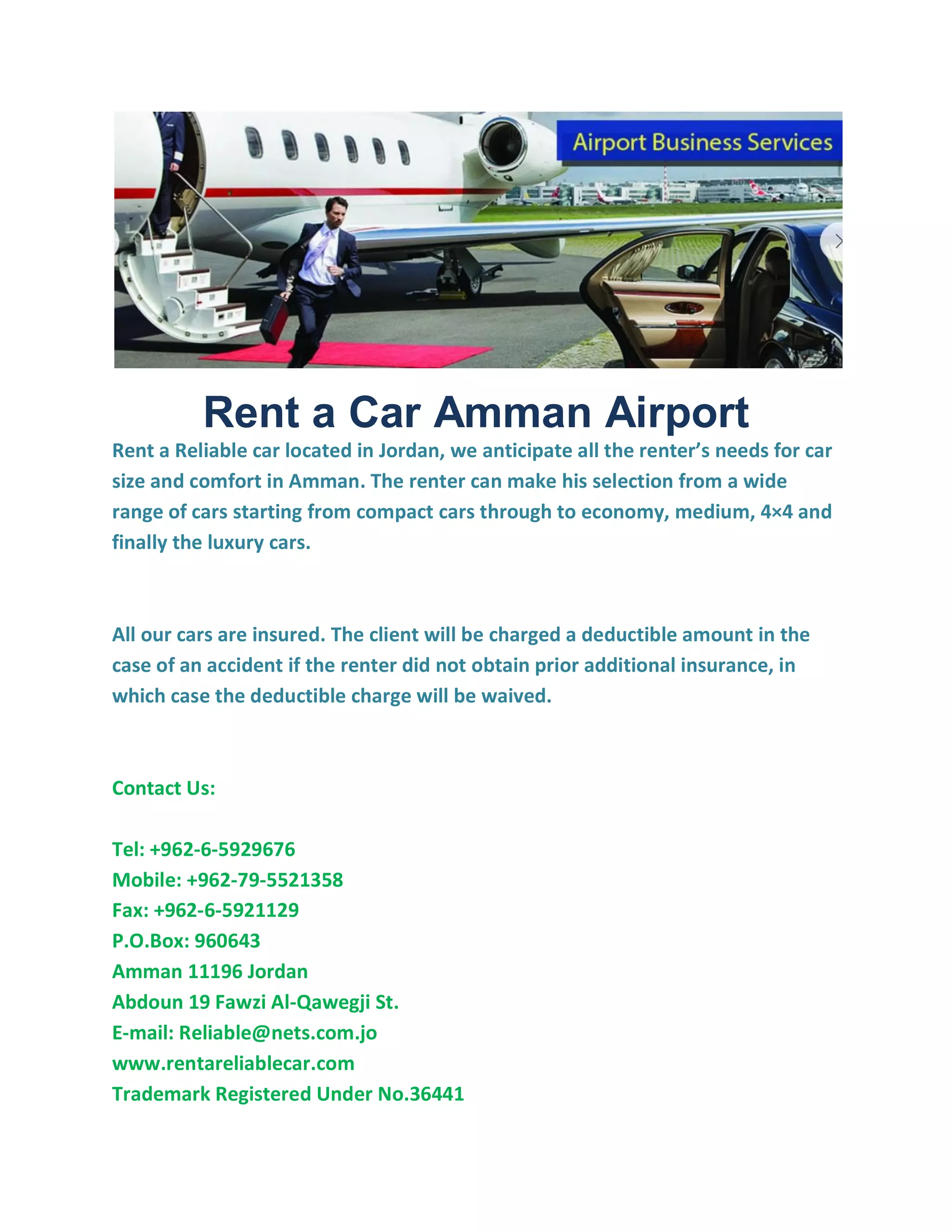 Rent a car amman airport PDF