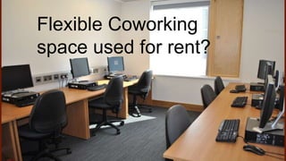 Flexible Coworking
space used for rent?
 