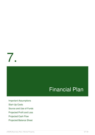 Rental property business plan example | PDF
