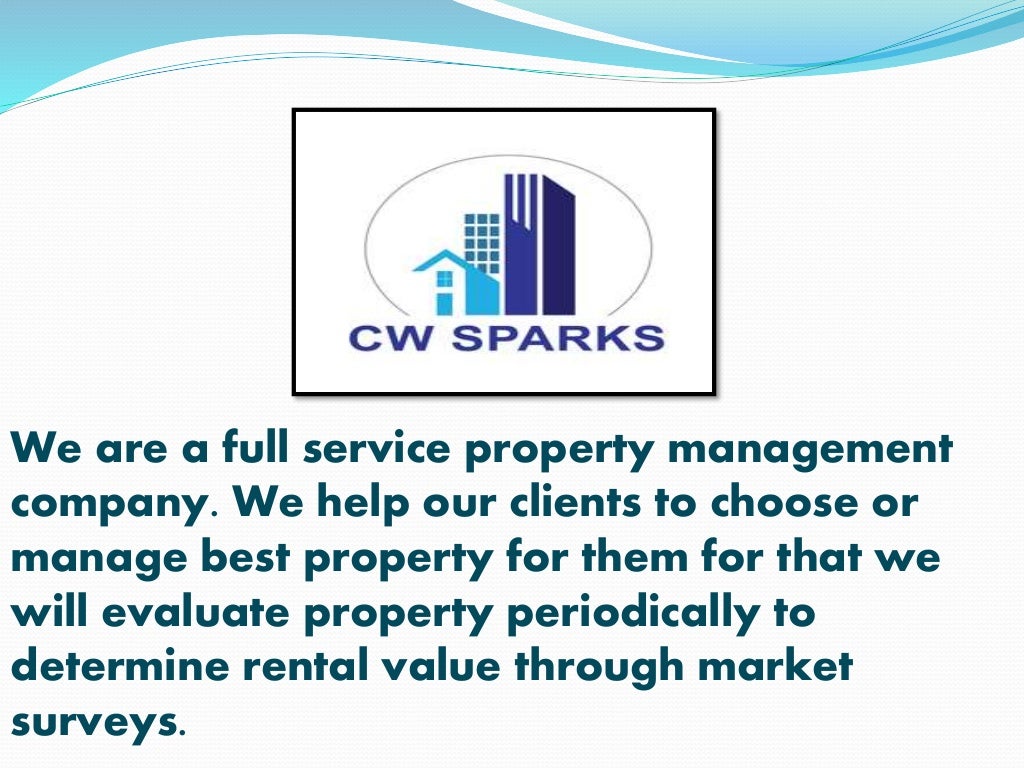 Rental property management services by cw sparks realty