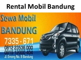 Rental Mobil Bandung
 