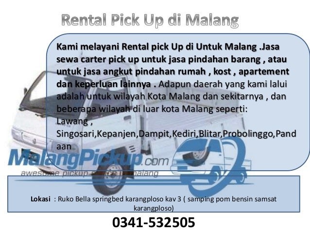 Rental pick up di malang