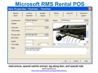 Microsoft Rms Pos Rental POS - Microsoft RMS | PPTX