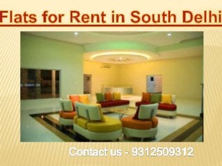 Flats for Rent in South Delhi