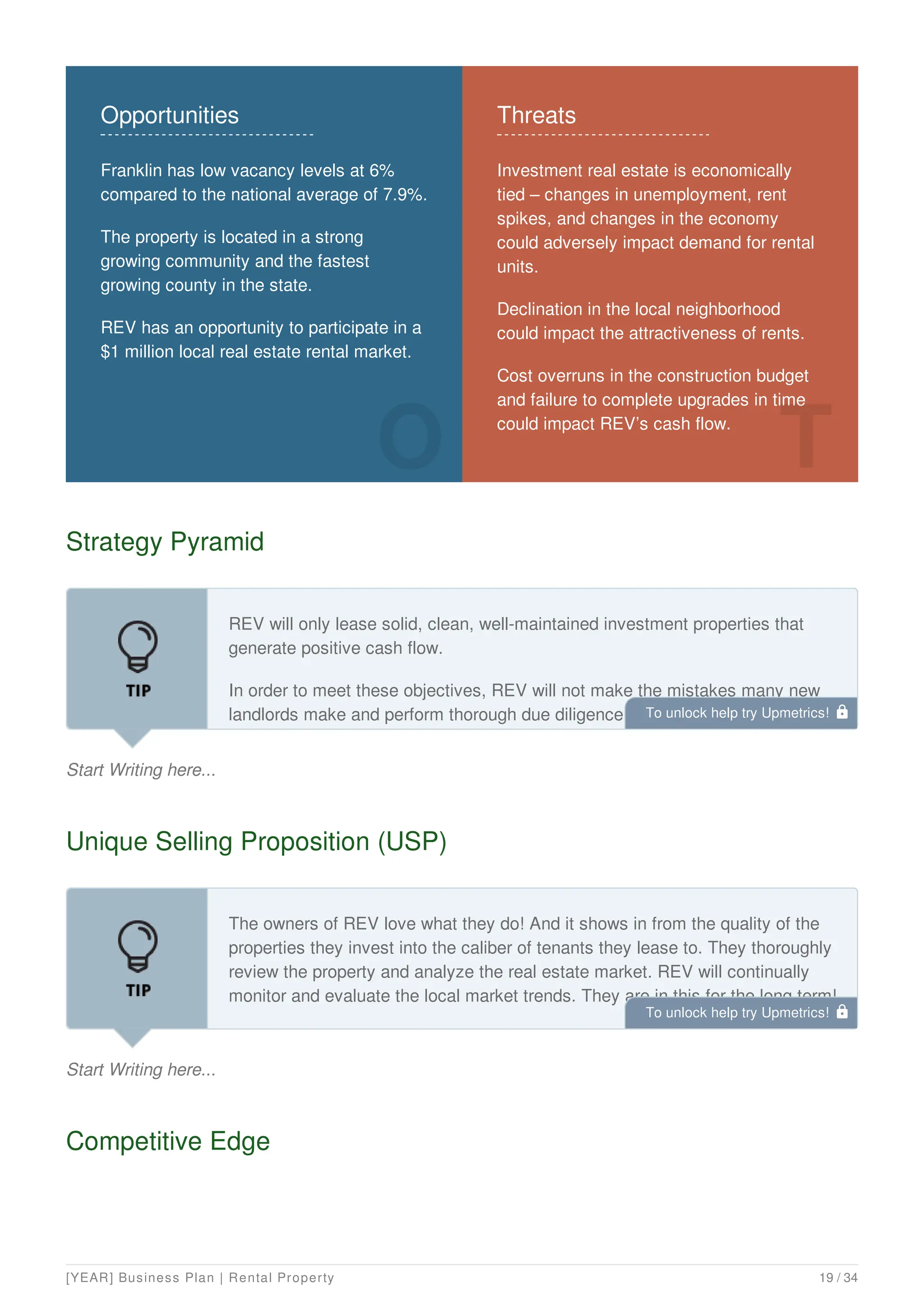 Rental Property Business Plan Example | PDF