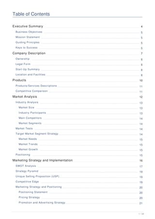 Rental Property Business Plan Example | PDF