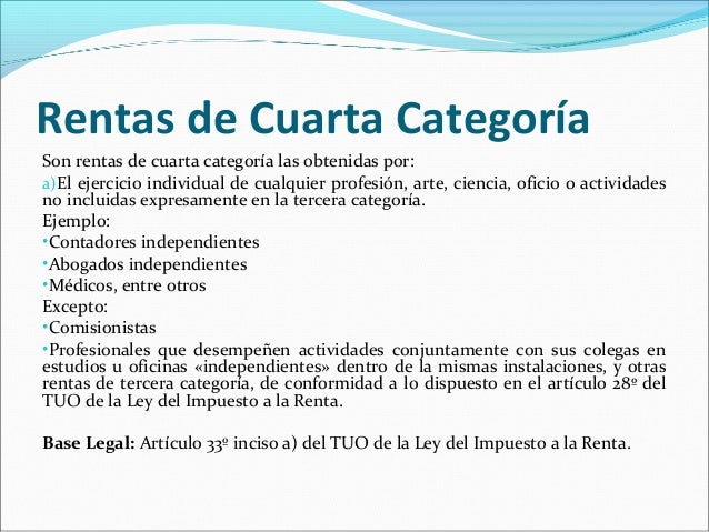 Rentas De Cuarta Categoria Limite 2016 | limite para pagar renta de cuarta 2016 renta de cuarta Rentas De Cuarta Categoria Limite 2016 | limite para pagar renta de cuarta 2016 renta de cuarta