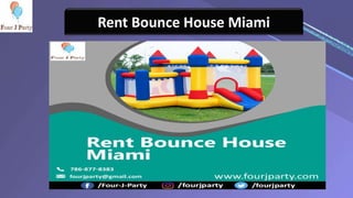Rent Bounce House Miami
 