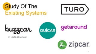 Study Of The
Existing Systems
7
 