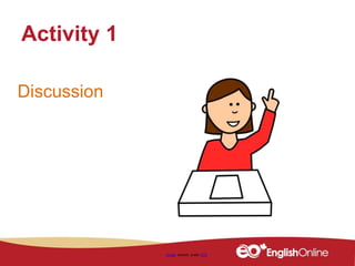 Discussion
Activity 1
Image shared under CC0
 