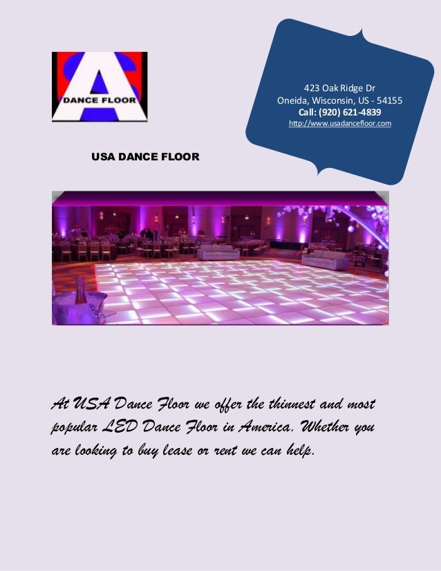 Rent led dance floor
