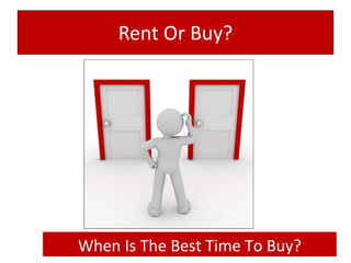 Rent Or Buy? When Is The Best Time To Buy? 