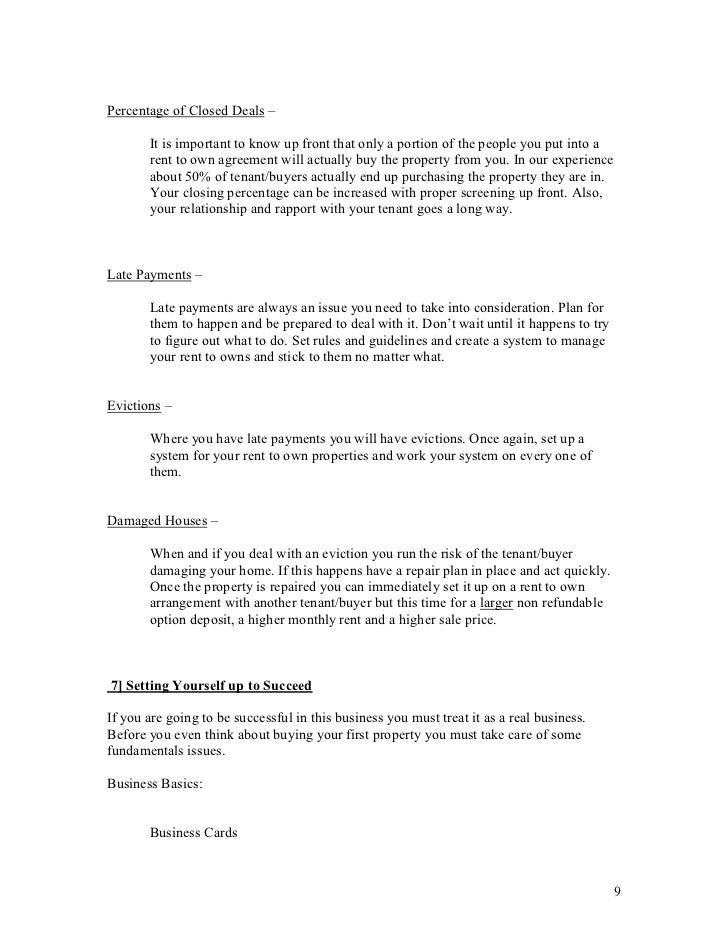 Best lease option books