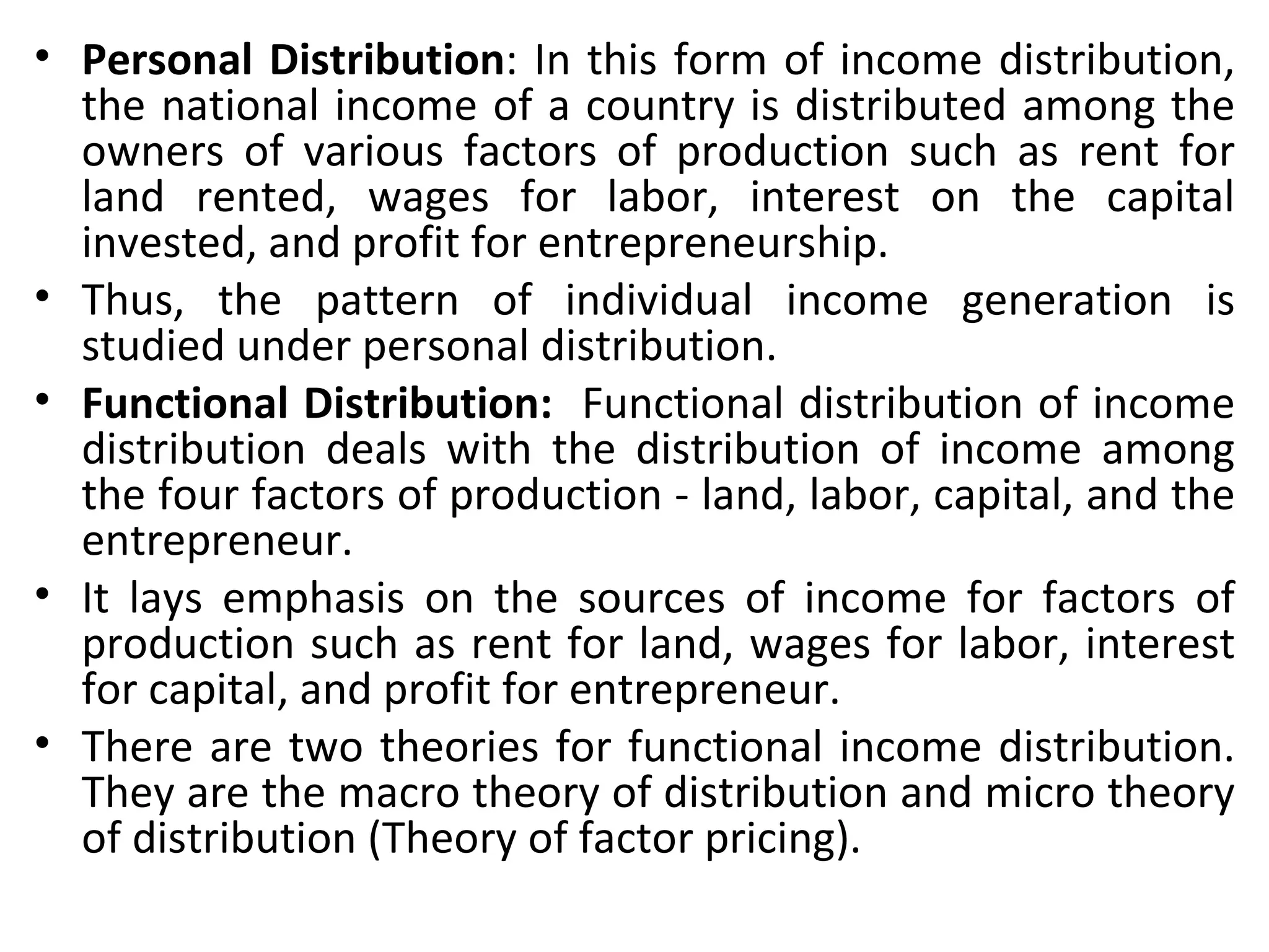 Rent,wages,interest and profit | PPT