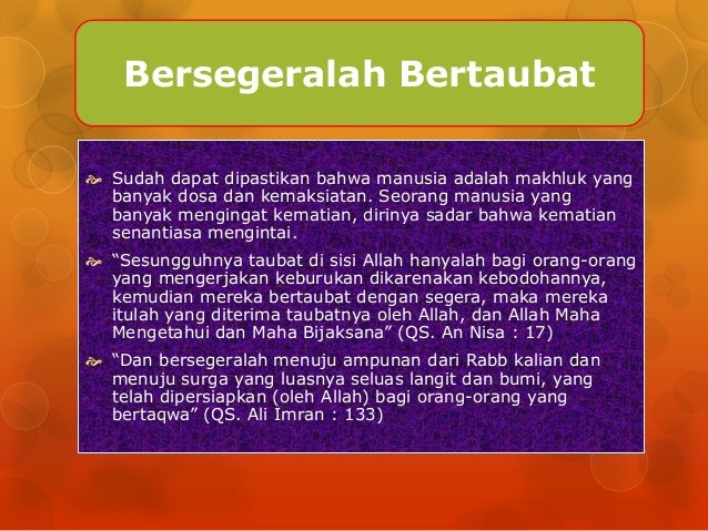 Renungan menghadapi kematian