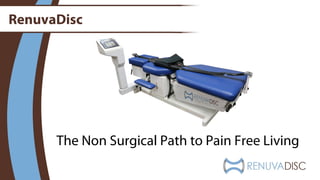 RenuvaDisc
The Non Surgical Path to Pain Free Living
 