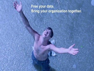Free your data.
Bring your organization together.
 