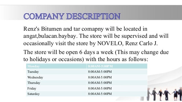 Bitumen business plan image
