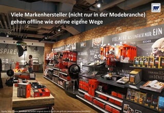 © Dr. Wieselhuber & Partner GmbH. All rights reserved. Proprietary and confidential.
VO_190515_th_MedienforumOstBY_CK_tr.pptx
35
Viele Markenhersteller (nicht nur in der Modebranche)
gehen offline wie online eigene Wege
Quelle: http://www.trendlupe.de/weber‐original‐store‐in‐berlin‐am‐grill‐mit‐jamie‐purviance/dsc09835/
35
 