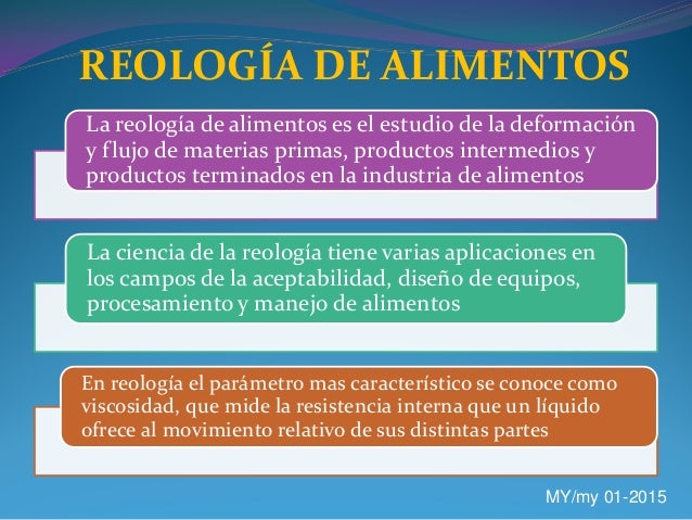 Reología de alimentos
