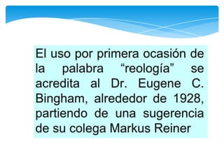 Reología principios básicos