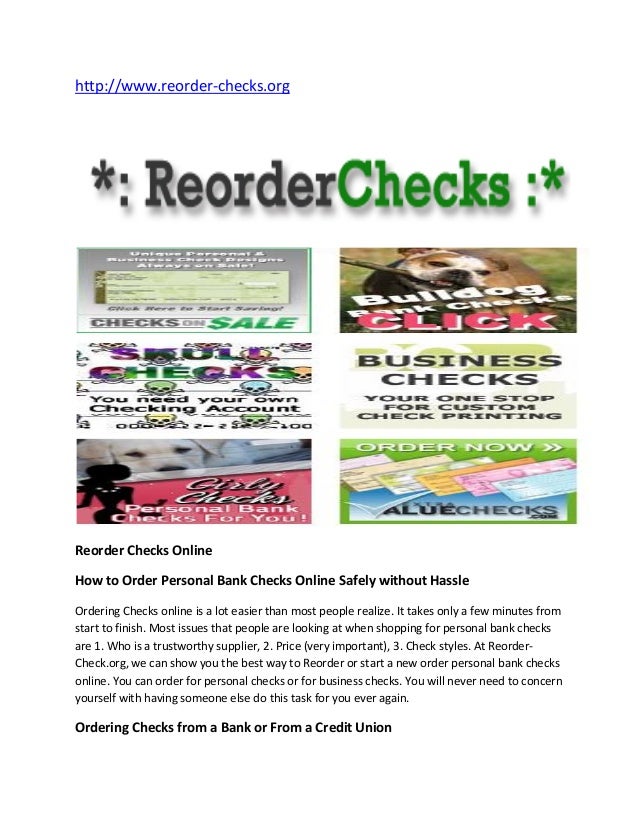 Reorderchecksorg Pdf