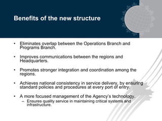 CBSA's New Organizational Structure | PPT