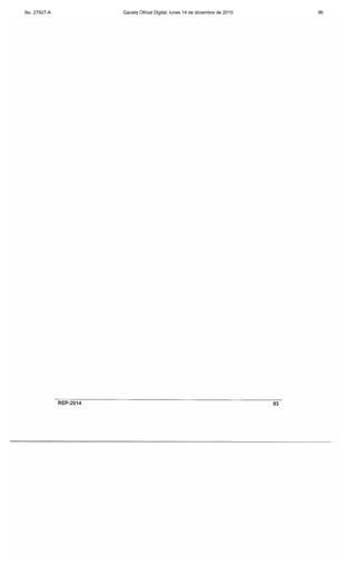 No. 27927-A Gaceta Oficial Digital, lunes 14 de diciembre de 2015 96
 