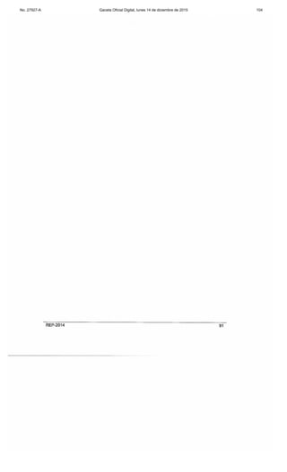 No. 27927-A Gaceta Oficial Digital, lunes 14 de diciembre de 2015 104
 
