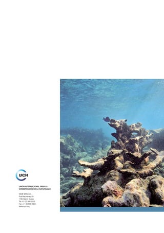 UNIÓN INTERNACIONAL PARA LA
CONSERVACIÓN DE LA NATURALEZA
SEDE MUNDIAL
Rue Mauverney 28
1196 Gland, Suisse
Tel +41 22 999 0000
Fax +41 22 999 0002
www.iucn.org
 