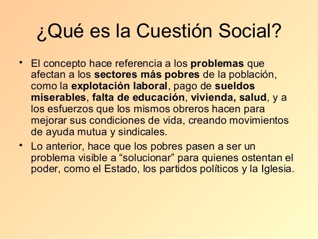 Rep. parlamentaria y cuestion social