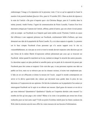 Facebook et la falsification de la réalité