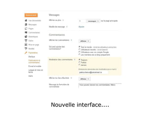 Nouvelle interface.... 