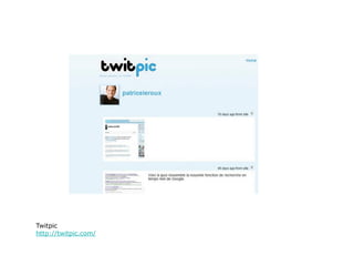 Twitpic
http://twitpic.com/
 