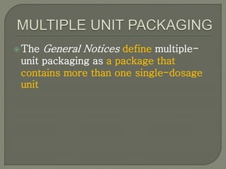Repacking and relabelling | PPTX