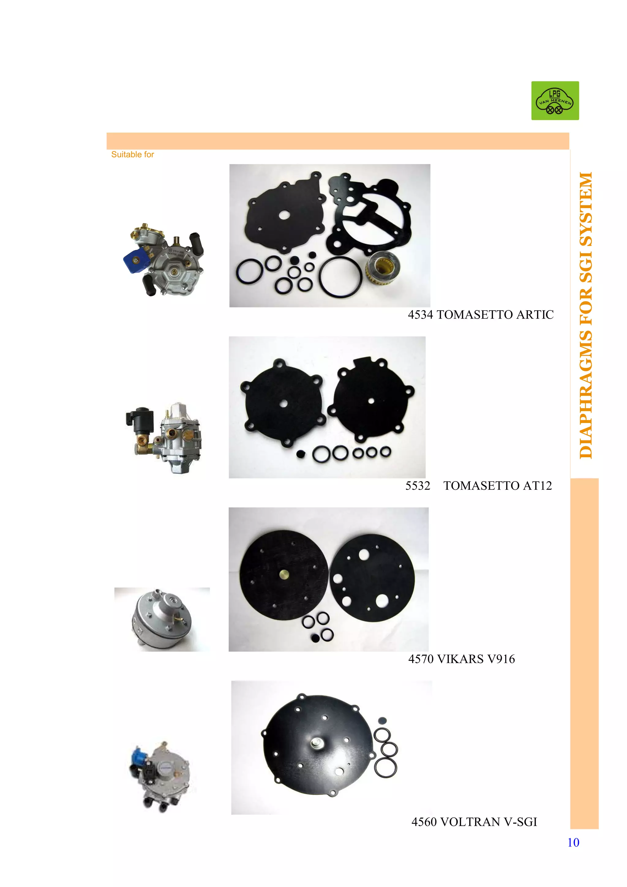 Repair kits for LPG reducers | PDF