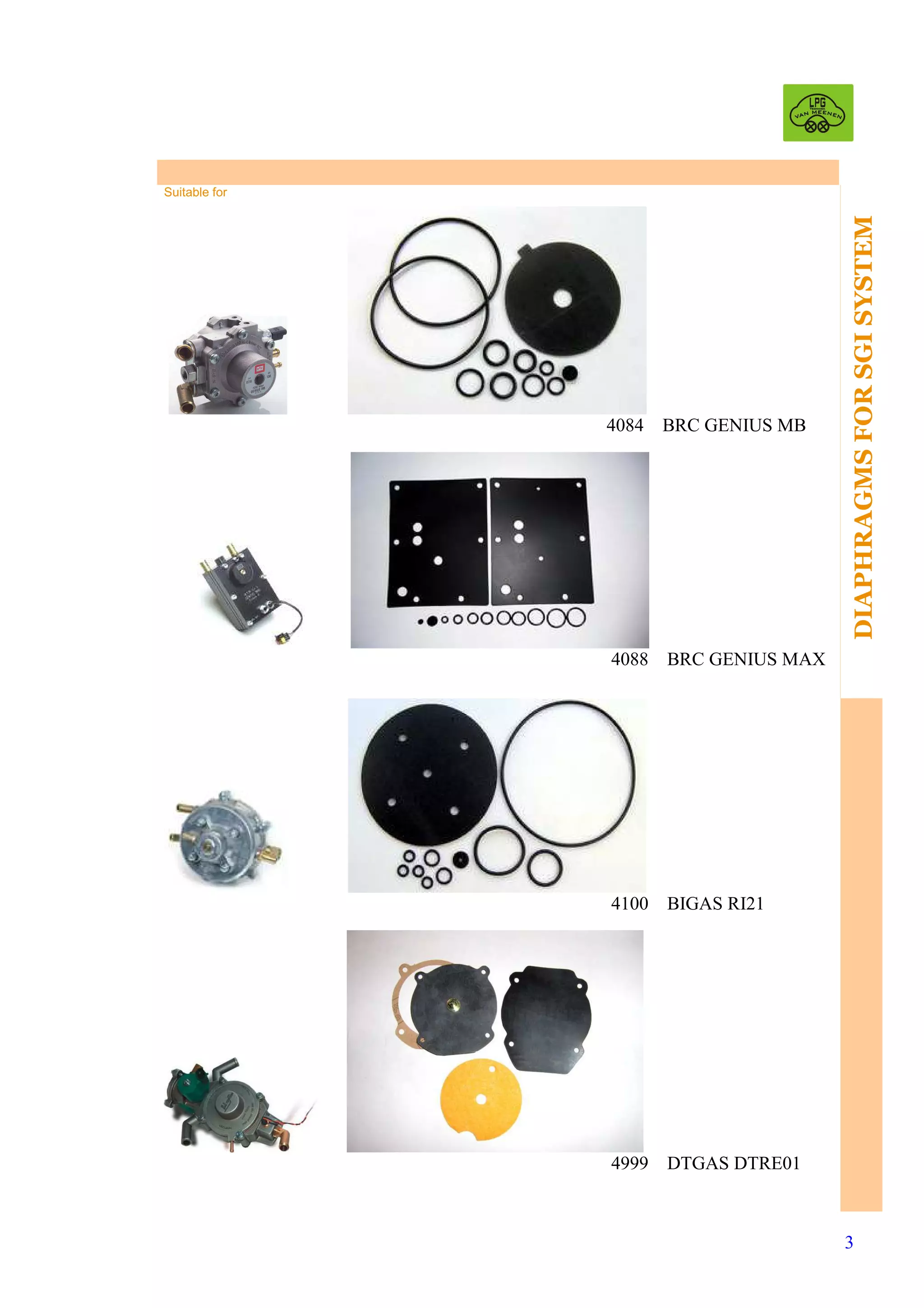 Repair kits for LPG reducers | PDF