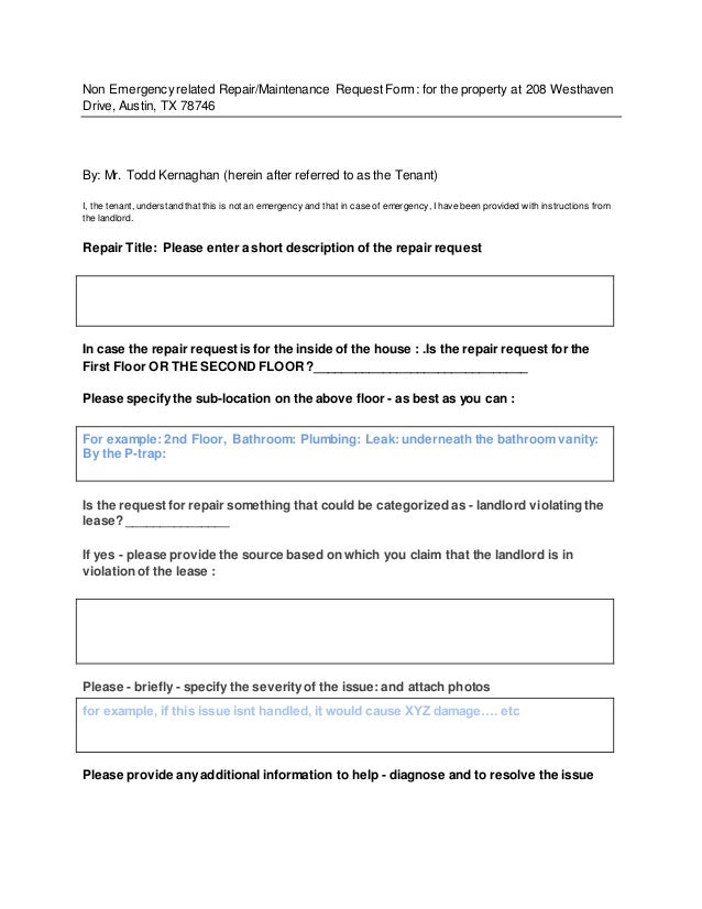 apartment maintenance request form template repair maintenance request form for tenant to fill in this apartment maintenance request form template repair maintenance request form for tenant to fill in this
