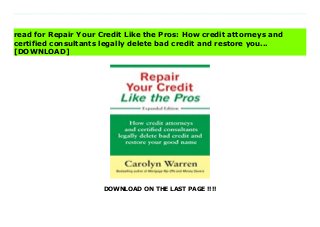 DOWNLOAD ON THE LAST PAGE !!!!
Download direct Repair Your Credit Like the Pros: How credit attorneys and certified consultants legally delete bad credit and restore you... Don't hesitate Click https://fubbookslocalcenter.blogspot.co.uk/?book=0692637508 Read Online PDF Repair Your Credit Like the Pros: How credit attorneys and certified consultants legally delete bad credit and restore you..., Read PDF Repair Your Credit Like the Pros: How credit attorneys and certified consultants legally delete bad credit and restore you..., Read Full PDF Repair Your Credit Like the Pros: How credit attorneys and certified consultants legally delete bad credit and restore you..., Download PDF and EPUB Repair Your Credit Like the Pros: How credit attorneys and certified consultants legally delete bad credit and restore you..., Download PDF ePub Mobi Repair Your Credit Like the Pros: How credit attorneys and certified consultants legally delete bad credit and restore you..., Downloading PDF Repair Your Credit Like the Pros: How credit attorneys and certified consultants legally delete bad credit and restore you..., Download Book PDF Repair Your Credit Like the Pros: How credit attorneys and certified consultants legally delete bad credit and restore you..., Read online Repair Your Credit Like the Pros: How credit attorneys and certified consultants legally delete bad credit and restore you..., Read Repair Your Credit Like the Pros: How credit attorneys and certified consultants legally delete bad credit and restore you... pdf, Download epub Repair Your Credit Like the Pros: How credit attorneys and certified consultants legally delete bad credit and restore you..., Download pdf Repair Your Credit Like the Pros: How credit attorneys and certified consultants legally delete bad credit and restore you..., Read ebook Repair Your Credit Like the Pros: How credit attorneys and certified consultants legally delete bad credit and restore you..., Download pdf Repair Your Credit Like the Pros: How credit attorneys and certified consultants legally delete bad credit and
restore you..., Repair Your Credit Like the Pros: How credit attorneys and certified consultants legally delete bad credit and restore you... Online Download Best Book Online Repair Your Credit Like the Pros: How credit attorneys and certified consultants legally delete bad credit and restore you..., Download Online Repair Your Credit Like the Pros: How credit attorneys and certified consultants legally delete bad credit and restore you... Book, Download Online Repair Your Credit Like the Pros: How credit attorneys and certified consultants legally delete bad credit and restore you... E-Books, Read Repair Your Credit Like the Pros: How credit attorneys and certified consultants legally delete bad credit and restore you... Online, Download Best Book Repair Your Credit Like the Pros: How credit attorneys and certified consultants legally delete bad credit and restore you... Online, Download Repair Your Credit Like the Pros: How credit attorneys and certified consultants legally delete bad credit and restore you... Books Online Read Repair Your Credit Like the Pros: How credit attorneys and certified consultants legally delete bad credit and restore you... Full Collection, Read Repair Your Credit Like the Pros: How credit attorneys and certified consultants legally delete bad credit and restore you... Book, Download Repair Your Credit Like the Pros: How credit attorneys and certified consultants legally delete bad credit and restore you... Ebook Repair Your Credit Like the Pros: How credit attorneys and certified consultants legally delete bad credit and restore you... PDF Download online, Repair Your Credit Like the Pros: How credit attorneys and certified consultants legally delete bad credit and restore you... pdf Read online, Repair Your Credit Like the Pros: How credit attorneys and certified consultants legally delete bad credit and restore you... Read, Read Repair Your Credit Like the Pros: How credit attorneys and certified consultants legally delete bad credit and restore you... Full PDF, Download Repair Your Credit
Like the Pros: How credit attorneys and certified consultants legally delete bad credit and restore you... PDF Online, Read Repair Your Credit Like the Pros: How credit attorneys and certified consultants legally delete bad credit and restore you... Books Online, Download Repair Your Credit Like the Pros: How credit attorneys and certified consultants legally delete bad credit and restore you... Full Popular PDF, PDF Repair Your Credit Like the Pros: How credit attorneys and certified consultants legally delete bad credit and restore you... Read Book PDF Repair Your Credit Like the Pros: How credit attorneys and certified consultants legally delete bad credit and restore you..., Download online PDF Repair Your Credit Like the Pros: How credit attorneys and certified consultants legally delete bad credit and restore you..., Read Best Book Repair Your Credit Like the Pros: How credit attorneys and certified consultants legally delete bad credit and restore you..., Read PDF Repair Your Credit Like the Pros: How credit attorneys and certified consultants legally delete bad credit and restore you... Collection, Download PDF Repair Your Credit Like the Pros: How credit attorneys and certified consultants legally delete bad credit and restore you... Full Online, Read Best Book Online Repair Your Credit Like the Pros: How credit attorneys and certified consultants legally delete bad credit and restore you..., Read Repair Your Credit Like the Pros: How credit attorneys and certified consultants legally delete bad credit and restore you... PDF files, Read PDF Free sample Repair Your Credit Like the Pros: How credit attorneys and certified consultants legally delete bad credit and restore you..., Download PDF Repair Your Credit Like the Pros: How credit attorneys and certified consultants legally delete bad credit and restore you... Free access, Download Repair Your Credit Like the Pros: How credit attorneys and certified consultants legally delete bad credit and restore you... cheapest, Download Repair Your Credit Like the Pros: How
credit attorneys and certified consultants legally delete bad credit and restore you... Free acces unlimited
read for Repair Your Credit Like the Pros: How credit attorneys and
certified consultants legally delete bad credit and restore you...
[DOWNLOAD]
 