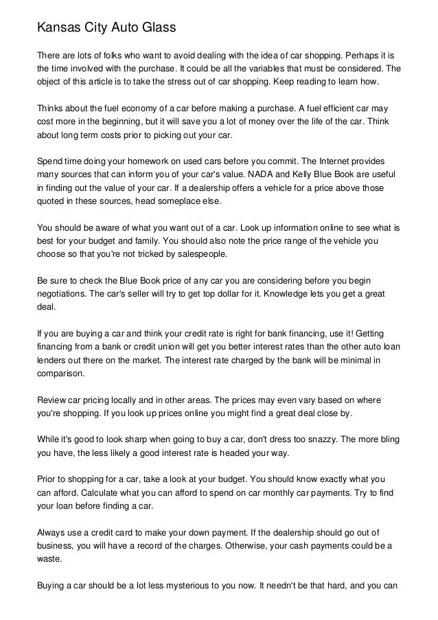 Kansas City Auto Glass