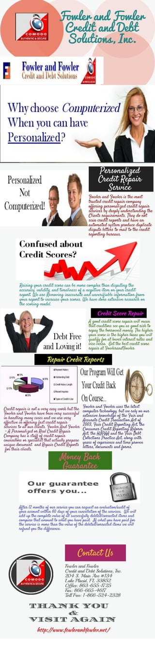 Repair credit score reports
