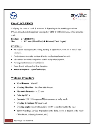 Repairing of kiln shell crack | PDF