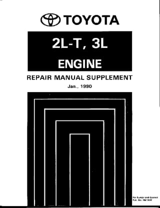 Repair manual book toyota diesel 2 l t