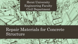 Repair Materials for concrete structures | PDF