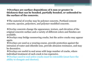 Medium Density Overlay Process.pdf REPAIR REHABILITATION & RETROFITTING OF STRUCTURES.pptx
