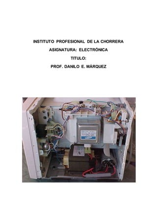 INSTITUTO PROFESIONAL DE LA CHORRERA
ASIGNATURA: ELECTRÓNICA
TITULO:
PROF. DANILO E. MÁRQUEZ
 