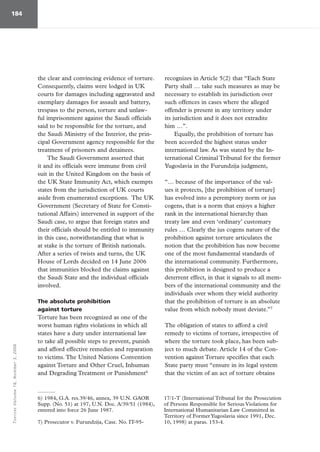 Reparation for torture in International Law | PDF
